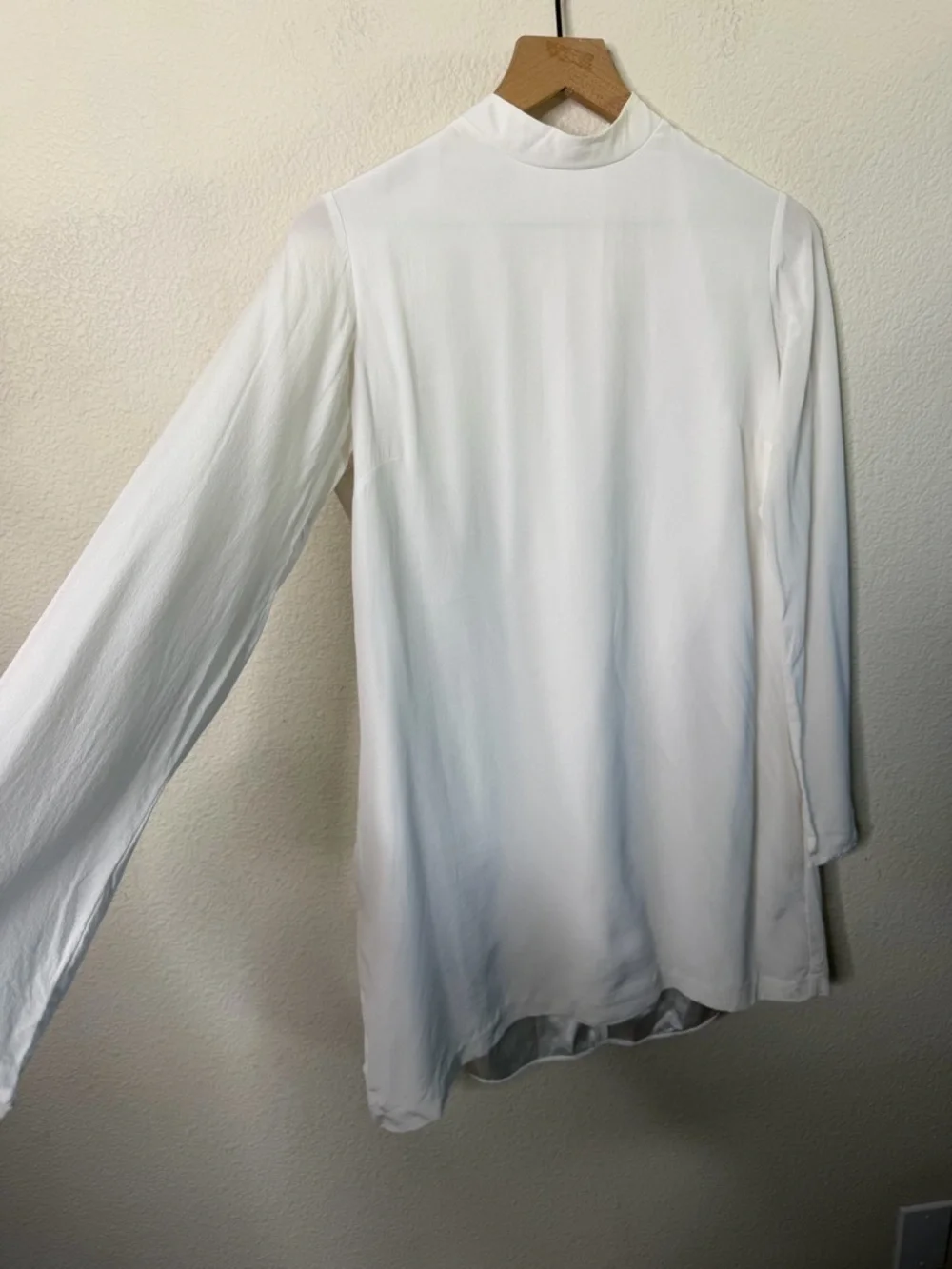 Daughters of Simone GaGa- 60s Mod Mini Wedding Dress Silk Womens Size L